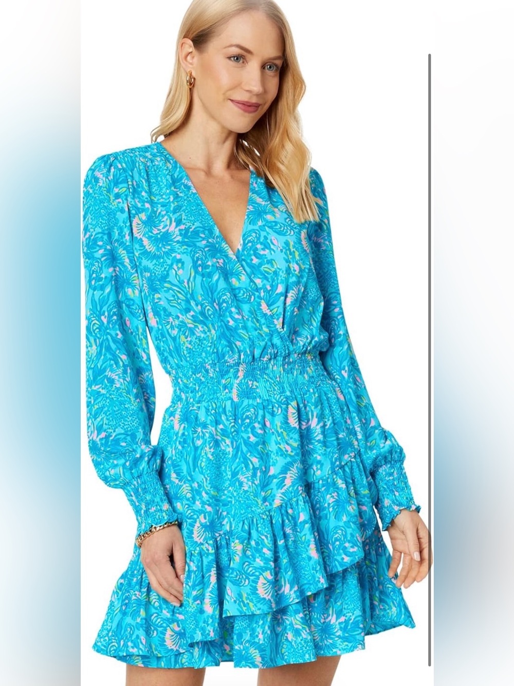 LIKE NEW Lilly Pulitzer Cristiana Long Sleeve Dress – Size 16 - Picture 2 of 7